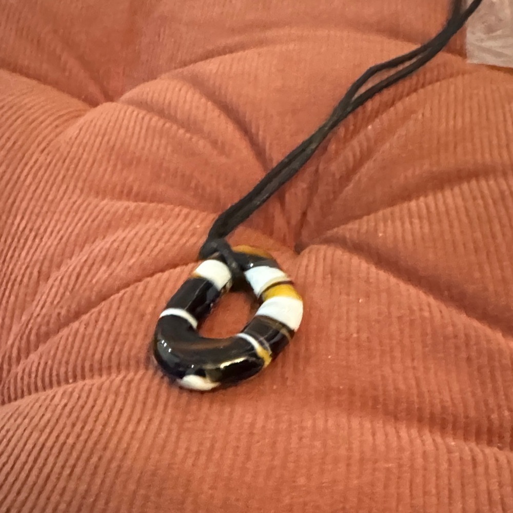 Black and White Pendant Necklace
